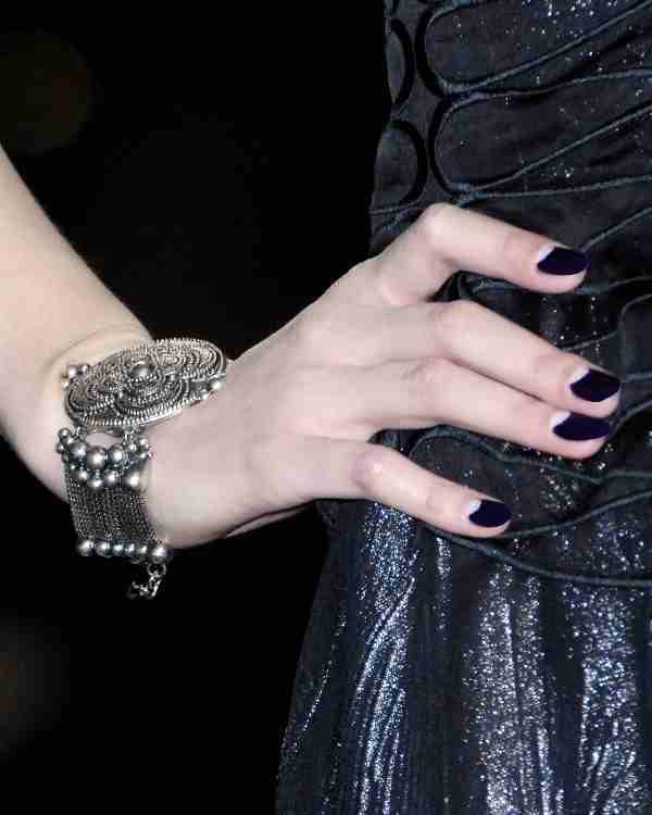 Finger, Hand, Wrist, Pattern, Nail, Mobile phone, Fashion, Black, Drink, Design, 