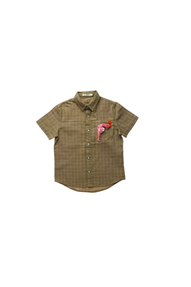 Product, Collar, Dress shirt, Sleeve, Shirt, Textile, Pattern, Khaki, Button, Sweater, 