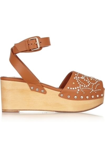 Brown, Product, Tan, Beige, Sandal, Leather, Fawn, Wedge, Slingback, Strap, 