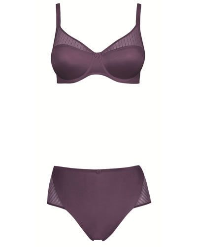Product, Brassiere, Undergarment, Swimsuit bottom, Lingerie, Purple, Swimwear, Briefs, Swimsuit top, Black, 