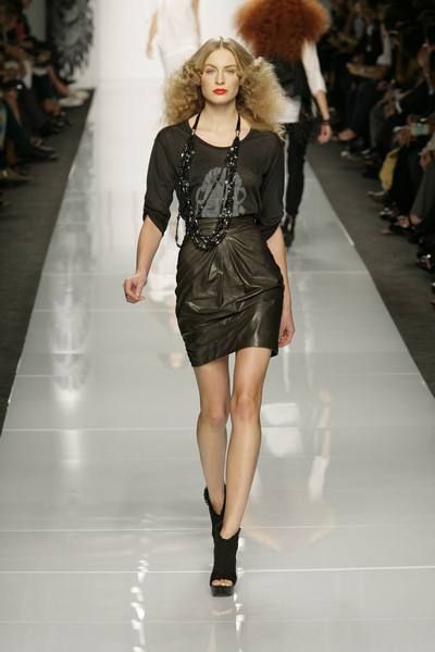 Clothing, Fashion show, Shoulder, Runway, Joint, Fashion model, Outerwear, Dress, Style, Waist, 