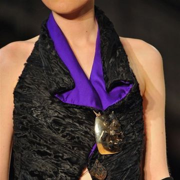 Clothing, Purple, Fashion model, Fashion, Violet, Model, Fashion design, Haute couture, Fashion show, Body jewelry, 