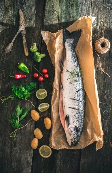 Food, Ingredient, Fish, Seafood, Fish, Whole food, Natural foods, Produce, Fish products, Ray-finned fish, 