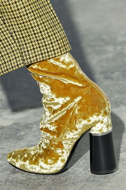 Footwear, Yellow, Textile, Fashion, High heels, Tan, Material property, Boot, Close-up, Fashion design, 