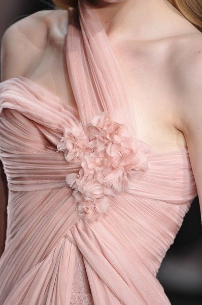 Shoulder, Joint, Pink, Peach, Style, Dress, Fashion, Neck, Embellishment, Day dress, 