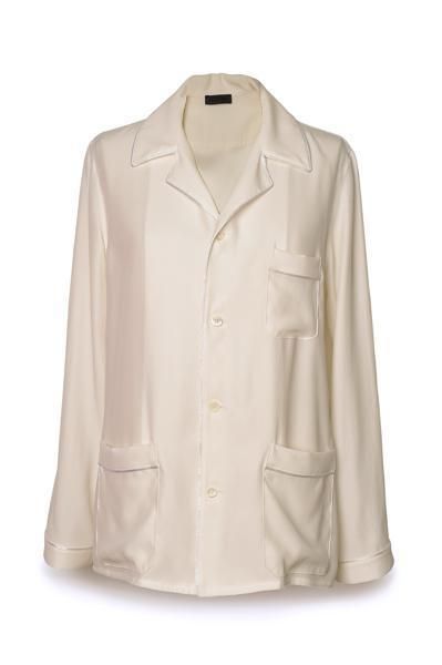 Product, Collar, Sleeve, Textile, White, Dress shirt, Fashion, Pattern, Clothes hanger, Tan, 
