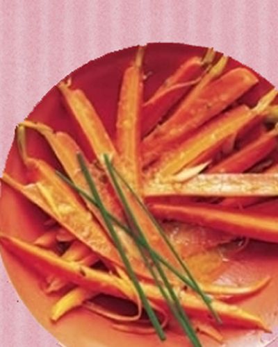 Food, Red, Ingredient, Leaf, Dishware, Orange, Garnish, Peach, Maroon, Cuisine, 