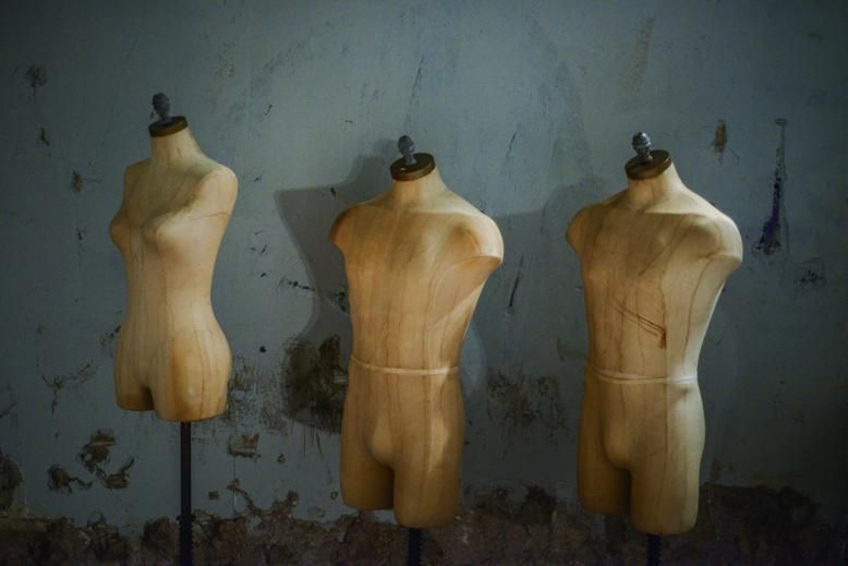 Mannequin, Tan, Fashion design, Natural material, Collection, 