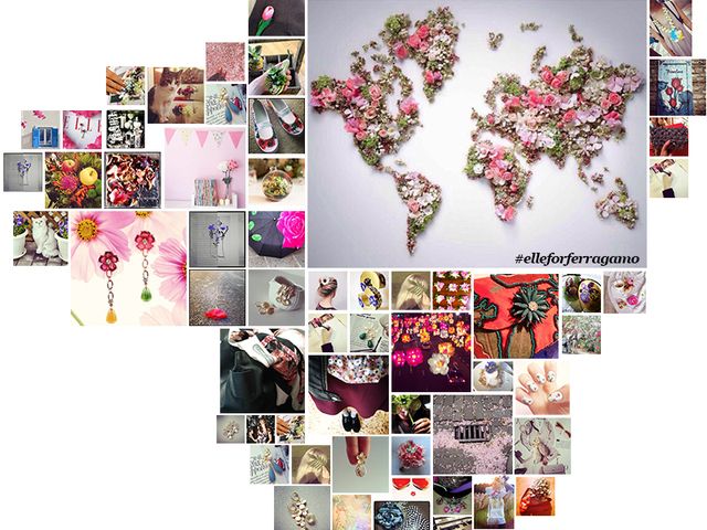 Purple, Magenta, Violet, Pink, Petal, Lavender, Collage, Creative arts, Artificial flower, Floral design, 