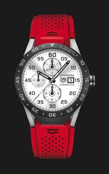 Product, Watch, Glass, Analog watch, Red, White, Technology, Electronic device, Watch accessory, Fashion accessory, 