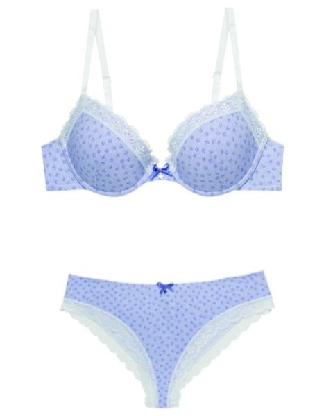 Blue, Product, Brassiere, Undergarment, Lingerie, Electric blue, Azure, Pattern, Swimsuit top, Lingerie top, 