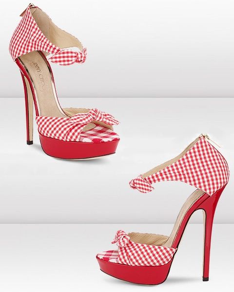 Red, Pattern, Beige, Design, High heels, 