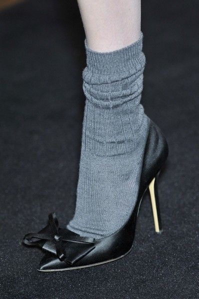 Human leg, Joint, High heels, Sock, Black, Grey, Basic pump, Close-up, Foot, Ankle, 