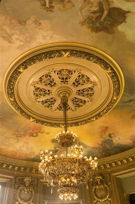 Ceiling, Interior design, Art, Holy places, Light fixture, Chandelier, Interior design, Molding, Place of worship, Visual arts, 