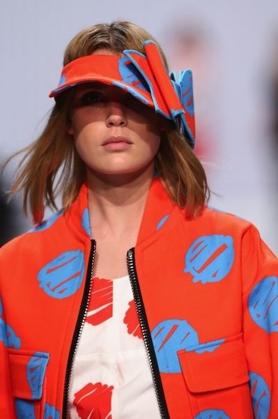 Clothing, Sleeve, Red, Collar, Style, Jacket, Headgear, Costume accessory, Electric blue, Fashion, 