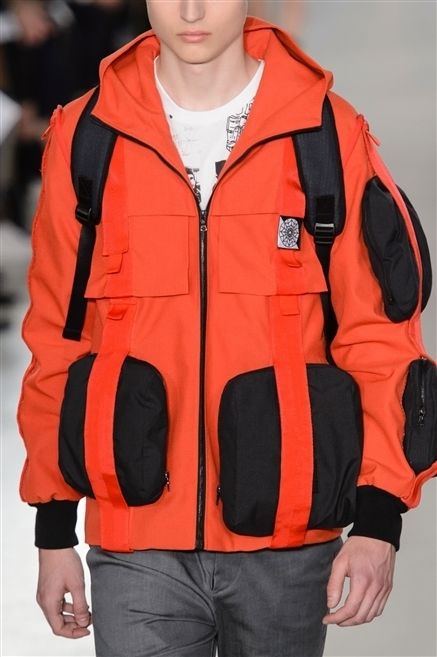 Jacket, Sleeve, Outerwear, Red, Orange, Personal protective equipment, Collar, Fashion, Street fashion, Workwear, 