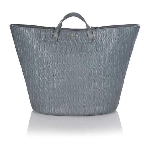 Product, Bag, Luggage and bags, Grey, Shoulder bag, Material property, Leather, Home accessories, Wicker, Strap, 