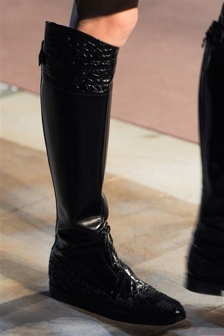 Fashion, Black, Boot, Leather, Tan, Fashion design, Knee-high boot, Silver, 
