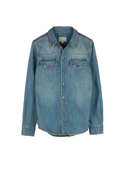 Clothing, Blue, Product, Collar, Sleeve, Denim, Textile, White, Electric blue, Button, 