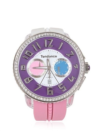 Product, Watch, Analog watch, Purple, Magenta, Lavender, Pink, Violet, Font, Clock, 