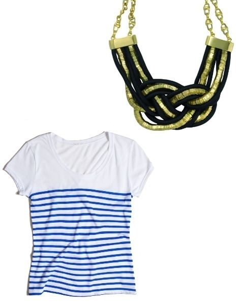 Product, Yellow, White, Chain, Style, Pattern, Fashion, Neck, Black, Sleeveless shirt, 