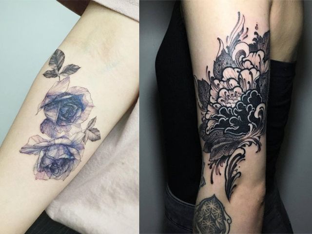 Tattoo, Joint, Pattern, Organ, Wrist, Art, Ink, Design, Temporary tattoo, Cover-up, 