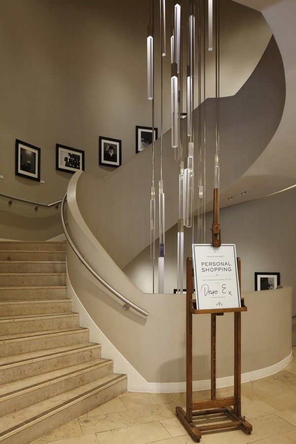 Stairs, Architecture, Interior design, Wall, Parallel, Handrail, Picture frame, Design, Light fixture, Molding, 