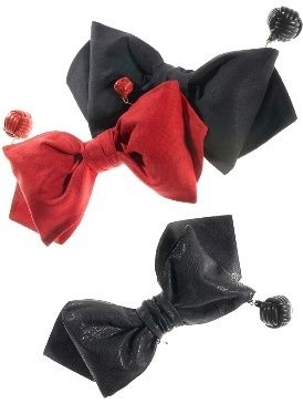 Red, Costume accessory, Brassiere, Ribbon, Undergarment, Craft, Hair accessory, Silk, Bow tie, 