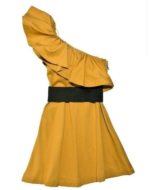 Brown, Yellow, Textile, Amber, One-piece garment, Orange, Dress, Day dress, Khaki, Tan, 