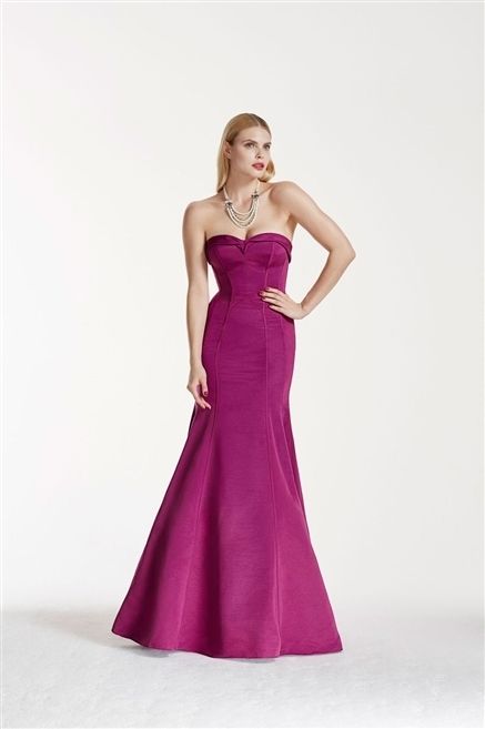Clothing, Dress, Shoulder, Textile, Joint, One-piece garment, Standing, Gown, Purple, Magenta, 
