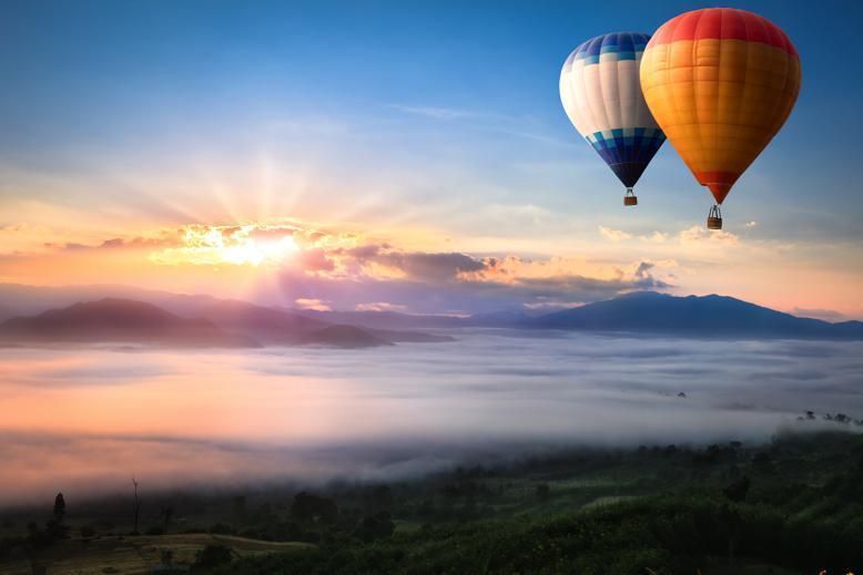 Nature, Hot air ballooning, Sky, Daytime, Cloud, Atmosphere, Balloon, Aerostat, Landscape, Natural landscape, 