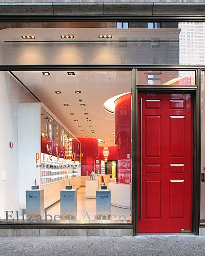 Red, Ceiling, Door, Fixture, Light fixture, Home door, Door handle, Ceiling fixture, Coquelicot, Tile, 