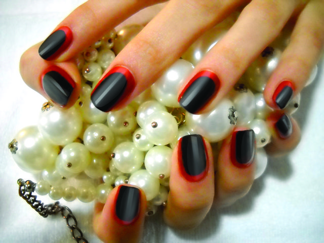 Finger, Nail, Nail care, Nail polish, Manicure, Orange, Artificial nails, Design, Creative arts, Cosmetics, 