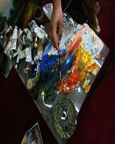 Paint, Art paint, Plastic, Plastic arts, Chemical substance, Collection, 