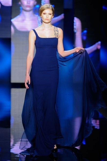 Blue, Dress, Shoulder, Fashion model, Style, Formal wear, One-piece garment, Electric blue, Fashion, Cobalt blue, 