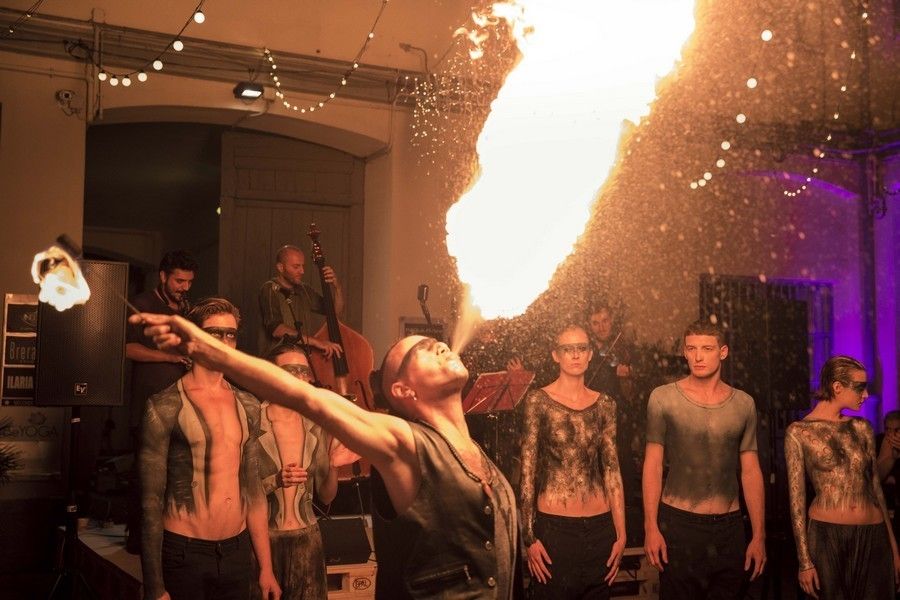 Musical ensemble, Fire, Flame, Heat, Tattoo, Band plays, Dance, 