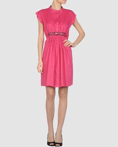 Clothing, Sleeve, Dress, Shoulder, Joint, Standing, One-piece garment, Red, Pink, Magenta, 