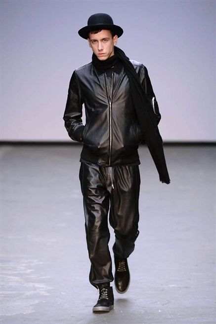 Jacket, Sleeve, Hat, Textile, Shoe, Standing, Headgear, Fashion, Leather, Leather jacket, 