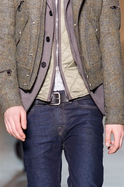 Brown, Collar, Denim, Sleeve, Trousers, Pocket, Textile, Jeans, Outerwear, Style, 