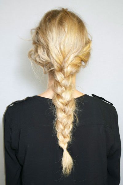 Brown, Hairstyle, Style, Braid, Blond, Long hair, Neck, Black, French braid, Hair coloring, 