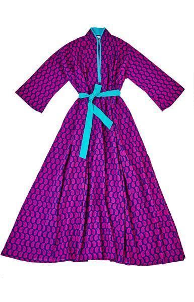 Blue, Sleeve, Purple, Violet, Magenta, Textile, Pattern, Pink, Dress, One-piece garment, 