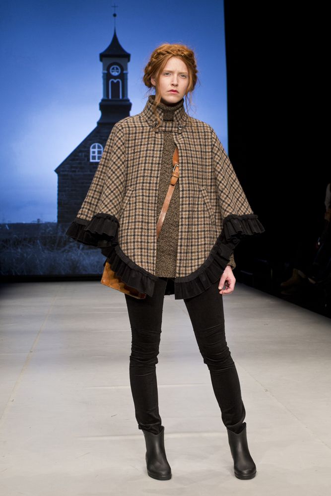 Clothing, Footwear, Human, Brown, Textile, Joint, Outerwear, Fashion show, Style, Winter, 