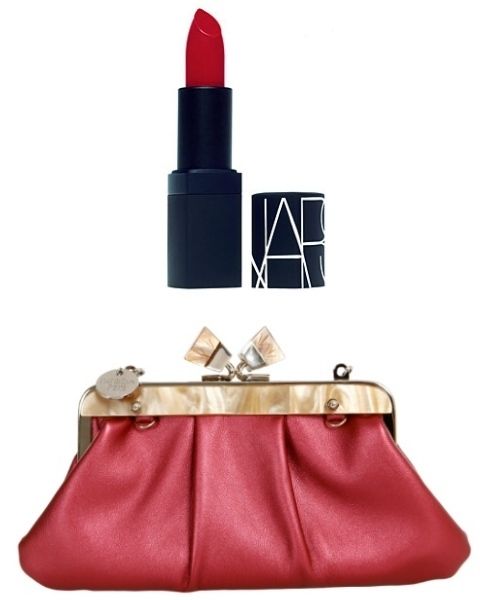 Lipstick, Bag, Shoulder bag, Magenta, Cosmetics, Beige, Maroon, Perfume, Leather, Cylinder, 