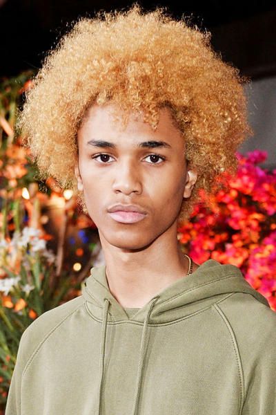 Lip, Hairstyle, Chin, Eyebrow, Jheri curl, Red, Style, Orange, Afro, Jacket, 