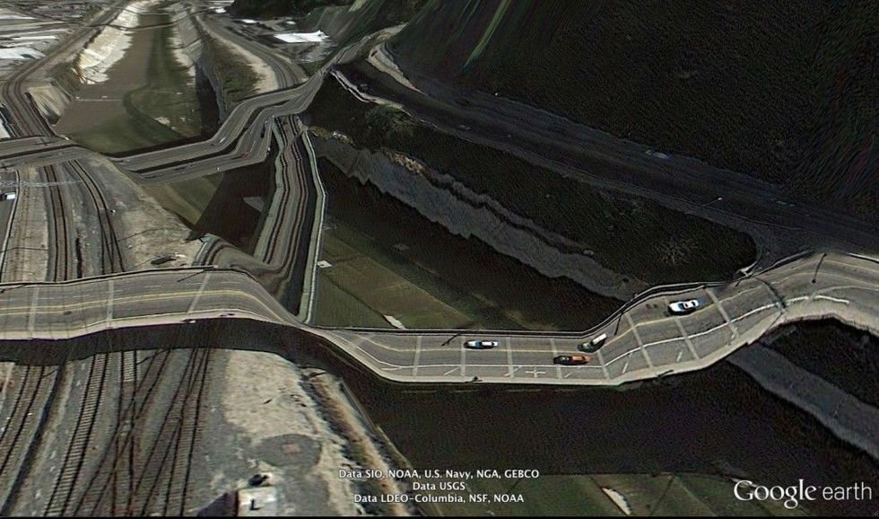 Black, Thoroughfare, Highway, Intersection, Aerial photography, Freeway, 