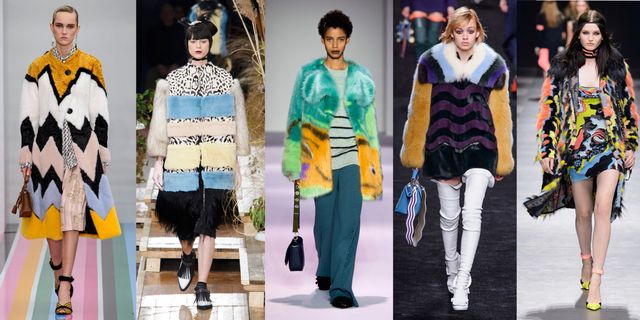 Pellicce colorate moda inverno 2017