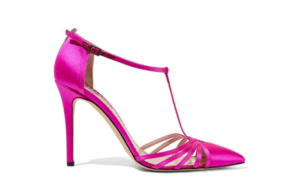 Footwear, High heels, Pink, Purple, Magenta, Fashion, Beauty, Basic pump, Sandal, Fashion design, 