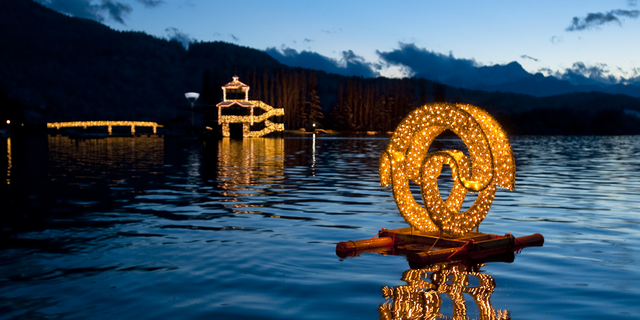 Reflection, Amber, Lake, Evening, Brass, Lake district, Reservoir, Bronze, Resort town, Loch, 