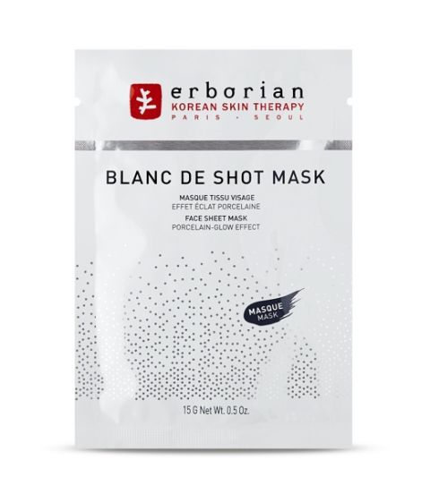 <p>Perfetta per chi ha iperpigmentazioni: Blanc de Shot Mask di Erborian è arricchita con&nbsp;Paeonia albiflora, nota per le sue proprietà schiarenti<span class="redactor-invisible-space"> (da Sephora).</span></p>
