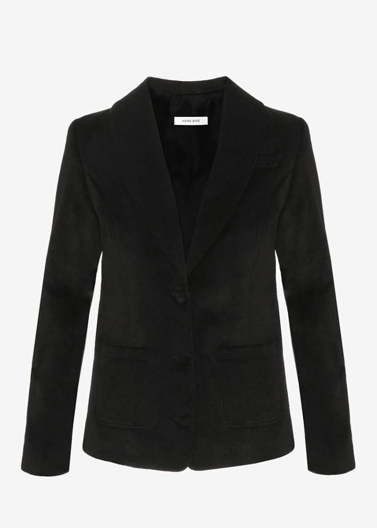 <p>Velvet blazer Anine Bing&nbsp;</p>